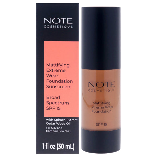 Note Cosmetique Mattifying Extreme Wear Foundation SPF 15 - 114 Latte by Note Cosmetique for Women - 1 oz Foundation