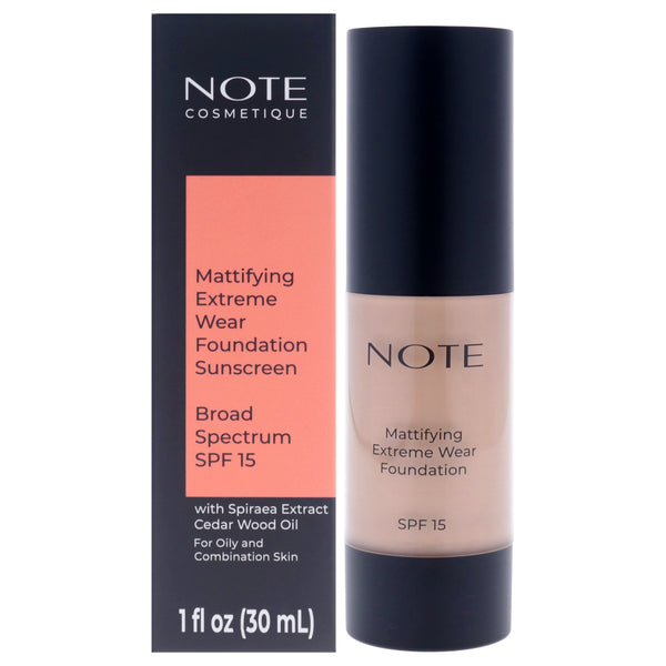 Note Cosmetique Mattifying Extreme Wear Foundation SPF 15 - 116 Golden Beige by Note Cosmetique for Women - 1 oz Foundation