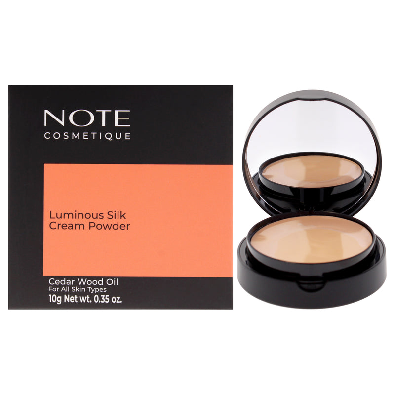 Note Cosmetique Luminous Silk Cream Powder - 01 Beige by Note Cosmetique for Women - 0.35 oz Powder