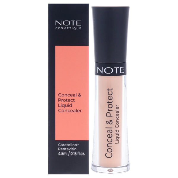 Note Cosmetique Conceal and Protect Liquid Concealer - 06 Ivory by Note Cosmetique for Women - 0.15 oz Concealer