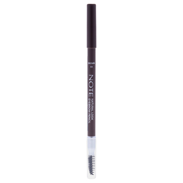 Note Cosmetique Natural Look Eyebrow Pencil - 03 Brown by Note Cosmetique for Women - 0.038 oz Eyebrow Pencil