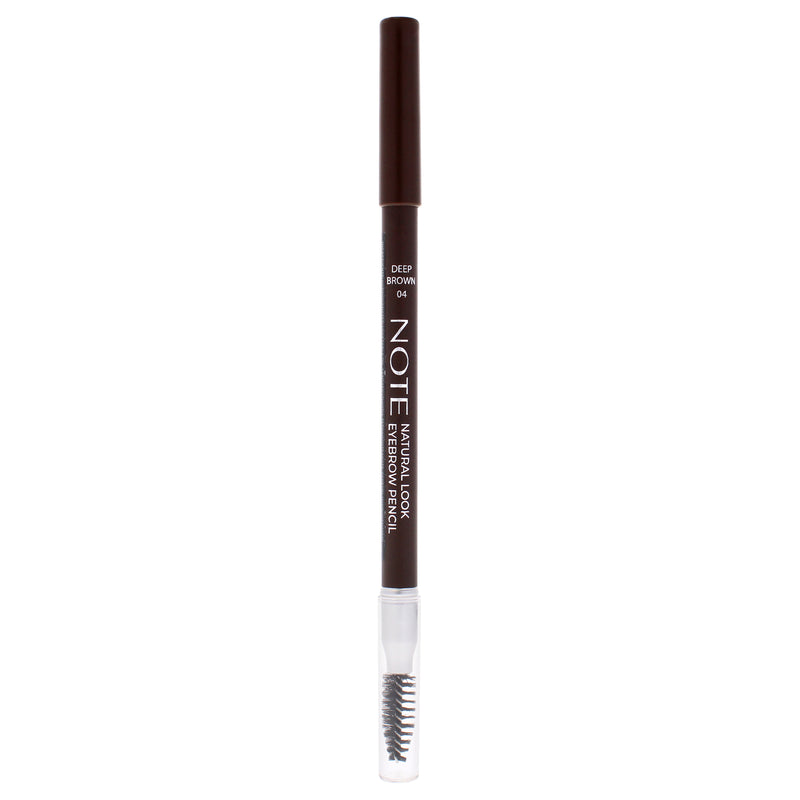Note Cosmetique Natural Look Eyebrow Pencil - 04 Deep Brown by Note Cosmetique for Women - 0.038 oz Eyebrow Pencil