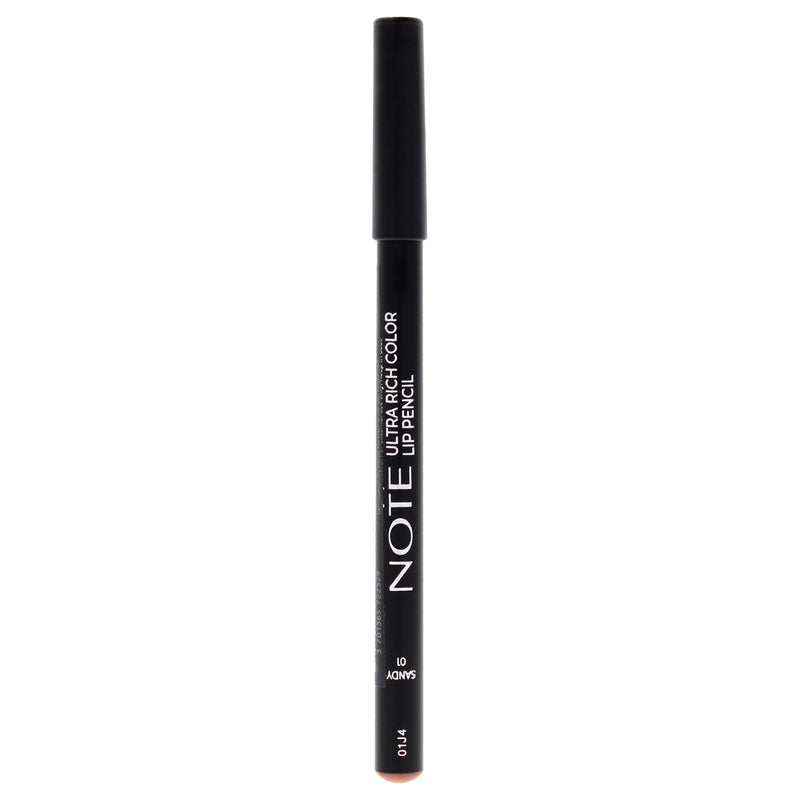 Note Cosmetique Ultra Rich Color Lip Pencil - 01 Sandy by Note Cosmetique for Women - 0.04 oz Lip Pencil