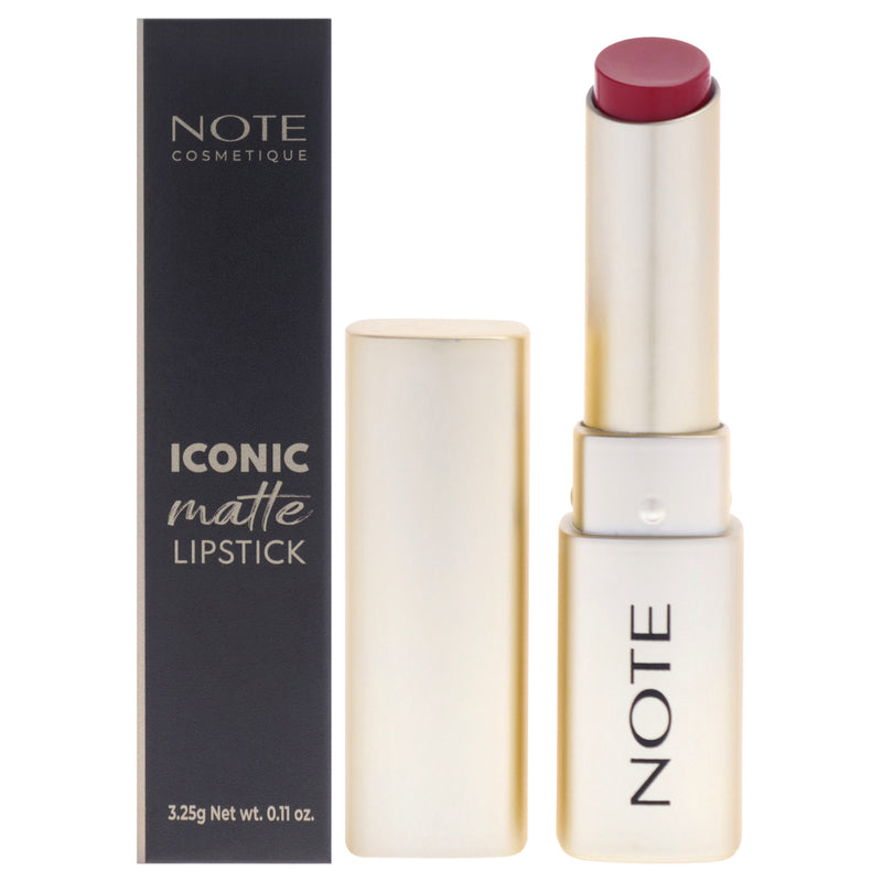 Note Cosmetique Iconic Matte Lipstick - 111 Fearless by Note Cosmetique for Women - 0.11 oz Lipstick