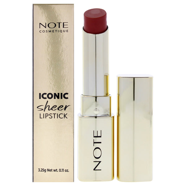 Note Cosmetique Iconic Sheer Lipstick - 203 Charming by Note Cosmetique for Women - 0.11 oz Lipstick