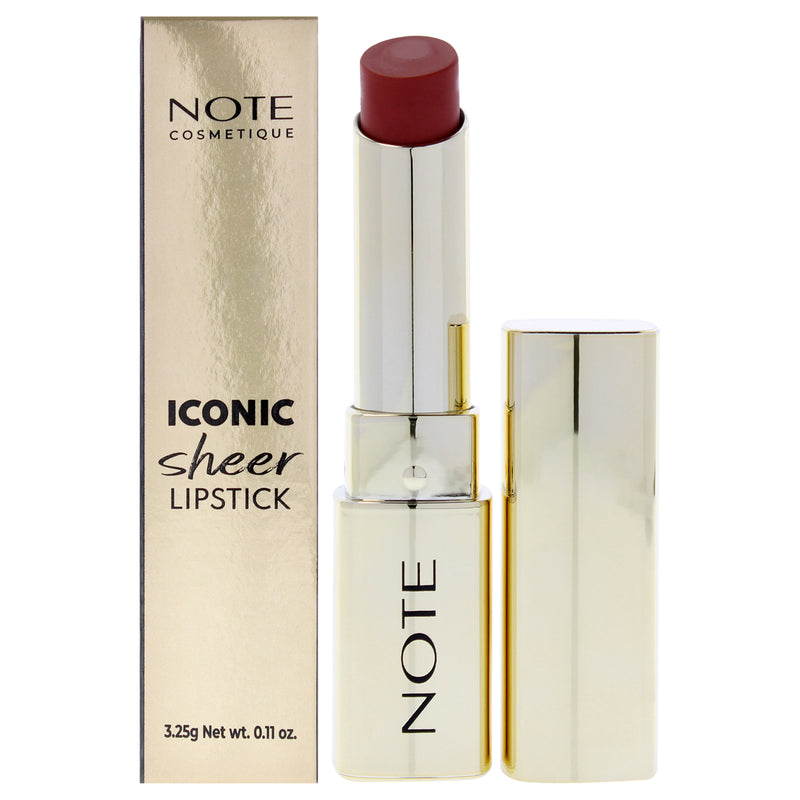 Note Cosmetique Iconic Sheer Lipstick - 203 Charming by Note Cosmetique for Women - 0.11 oz Lipstick