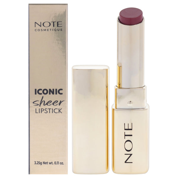 Note Cosmetique Iconic Sheer Lipstick - 205 Mystick by Note Cosmetique for Women - 0.11 oz Lipstick