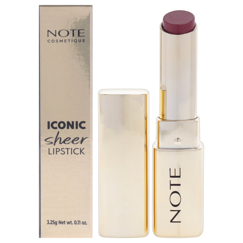 Note Cosmetique Iconic Sheer Lipstick - 205 Mystick by Note Cosmetique for Women - 0.11 oz Lipstick