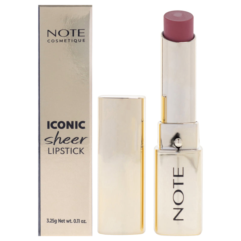 Note Cosmetique Iconic Sheer Lipstick - 206 Independent by Note Cosmetique for Women - 0.11 oz Lipstick