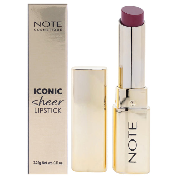 Note Cosmetique Iconic Sheer Lipstick - 210 Alluring by Note Cosmetique for Women - 0.11 oz Lipstick