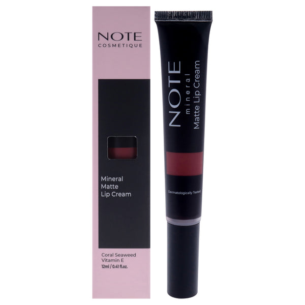 Note Cosmetique Mineral Matte Lip Cream - 06 Runway by Note Cosmetique for Women - 0.41 oz Lipstick