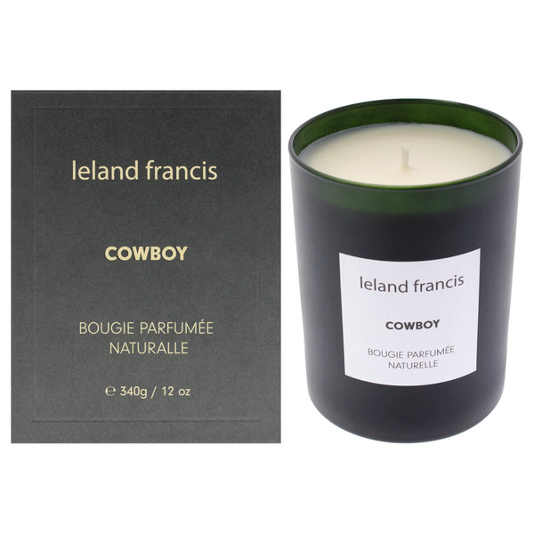 Leland Francis Scented Candle - Cowboy by Leland Francis for Unisex - 12 oz Candle