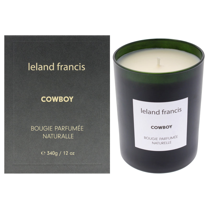 Leland Francis Scented Candle - Cowboy by Leland Francis for Unisex - 12 oz Candle