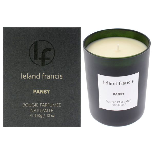 Leland Francis Scented Candle - Pansy by Leland Francis for Unisex - 12 oz Candle