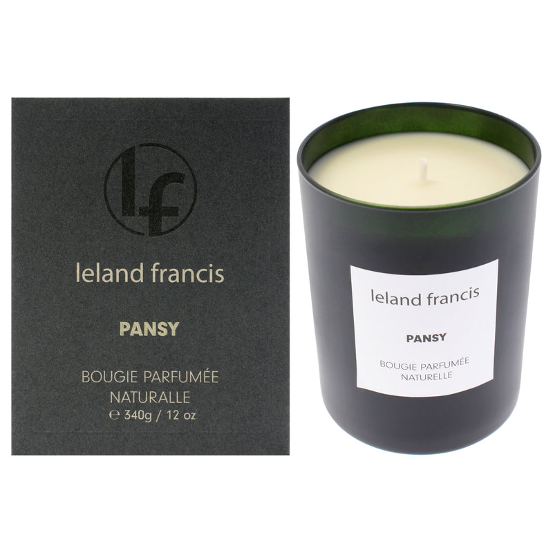 Leland Francis Scented Candle - Pansy by Leland Francis for Unisex - 12 oz Candle