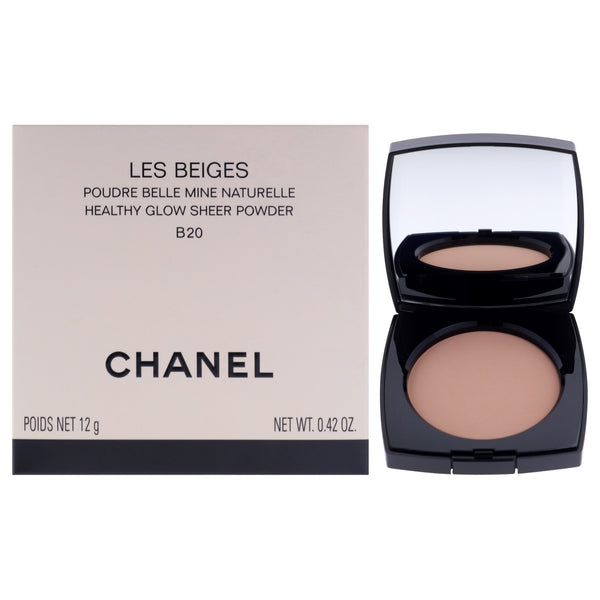 Chanel Les Beiges Healthy Glow Sheer Powder - B20 Light Medium With Neutral Undertone by Chanel for Women - 0.42 oz Powder