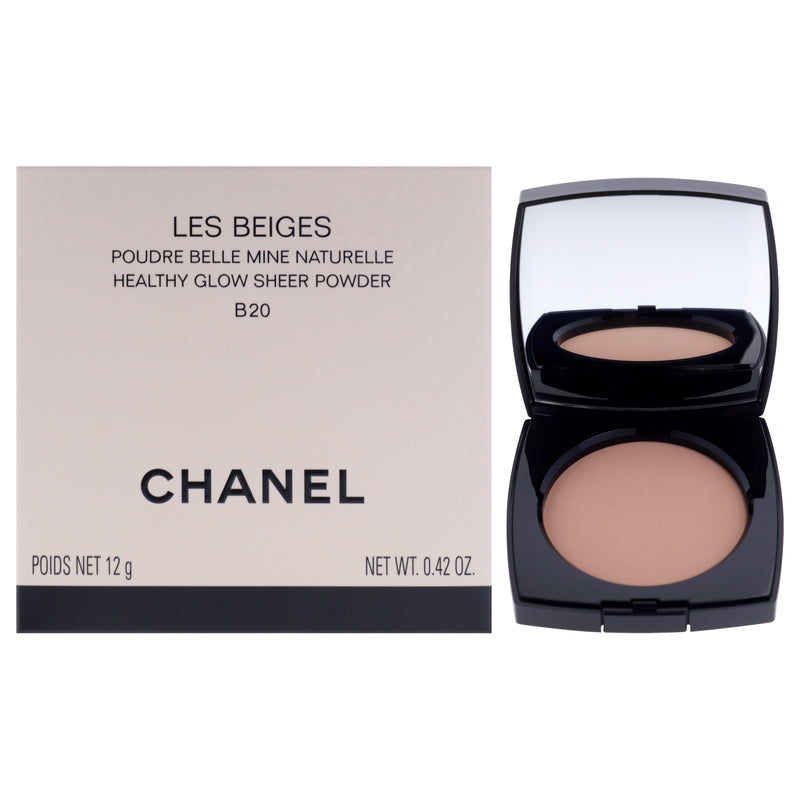 Chanel Les Beiges Healthy Glow Sheer Powder - B20 Light Medium With Neutral Undertone by Chanel for Women - 0.42 oz Powder
