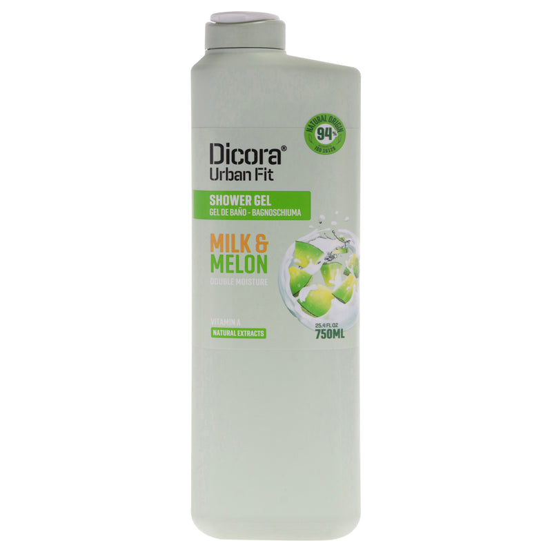 Dicora Urban Fit Nourishing Shower Gel - Milk and Melon by Dicora Urban Fit for Unisex - 25.4 oz Shower Gel