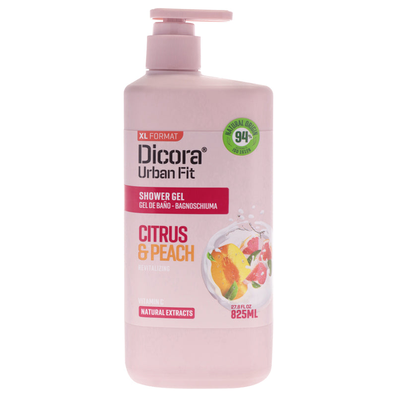 Dicora Urban Fit Shower Gel - Citrus and Peach by Dicora Urban Fit for Unisex - 27.8 oz Shower Gel
