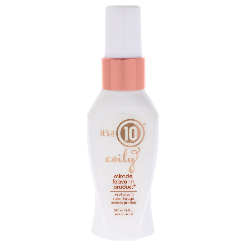 It's A 10 Coily Miracle Leave In Product by Its A 10 for Unisex - 2 oz Hair Spray