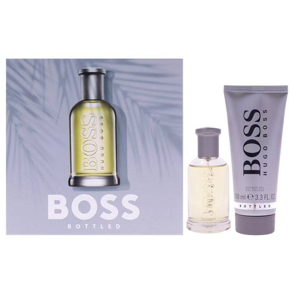Boss Bottled by Hugo Boss for Men - 2 Pc Gift Set 1.6oz EDT Spray, 3.3oz Shower Gel