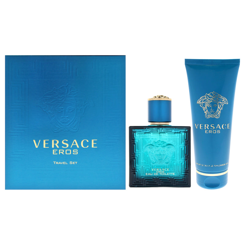 Versace Versace Eros by Versace for Men - 2 Pc Gift Set 1.7 EDT Spray, 3.4oz Shower Gel