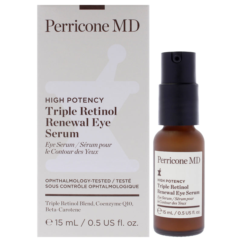 Perricone MD High Potency Triple Retinol Renewal Eye Serum by Perricone MD for Unisex - 0.5 oz Serum