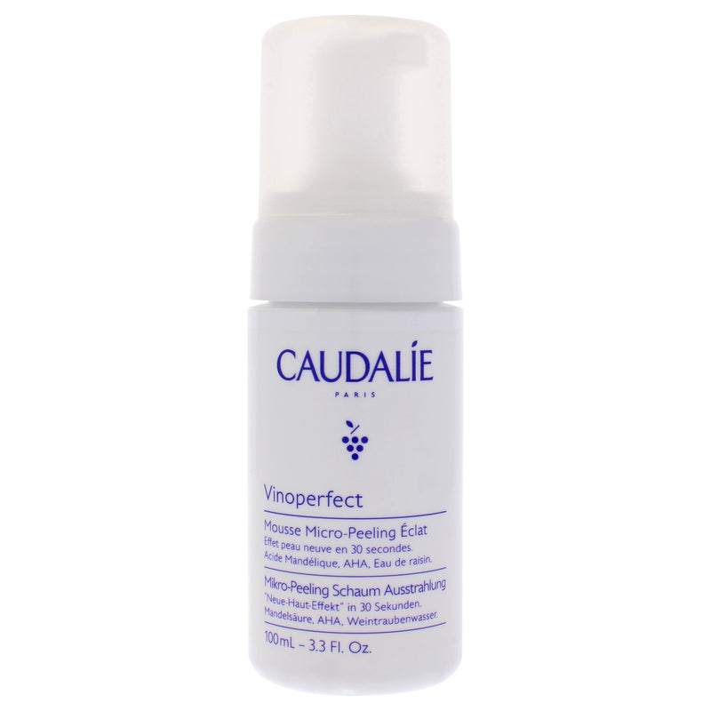 Caudalie Vinoperfect Brightening Micropeel Foam by Caudalie for Women - 3.3 oz Foam