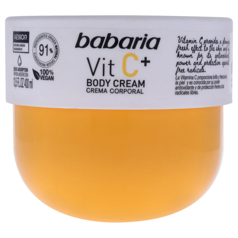 Babaria Vitamin C Plus Body Cream by Babaria for Unisex - 13.5 oz Body Cream