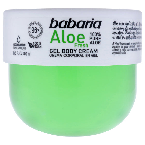 Babaria Aloe Fresh Gel Body Cream by Babaria for Unisex - 13.5 oz Body Cream