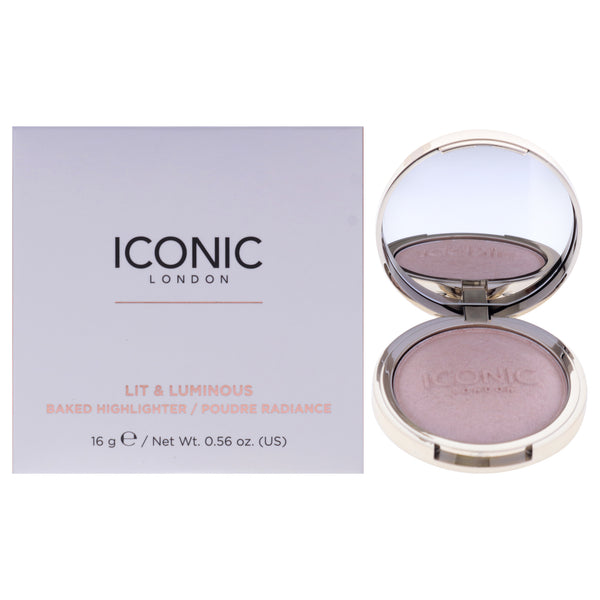Iconic London Lit and Luminous Baked Highlighter by Iconic London for Women - 0.56 oz Highlighter