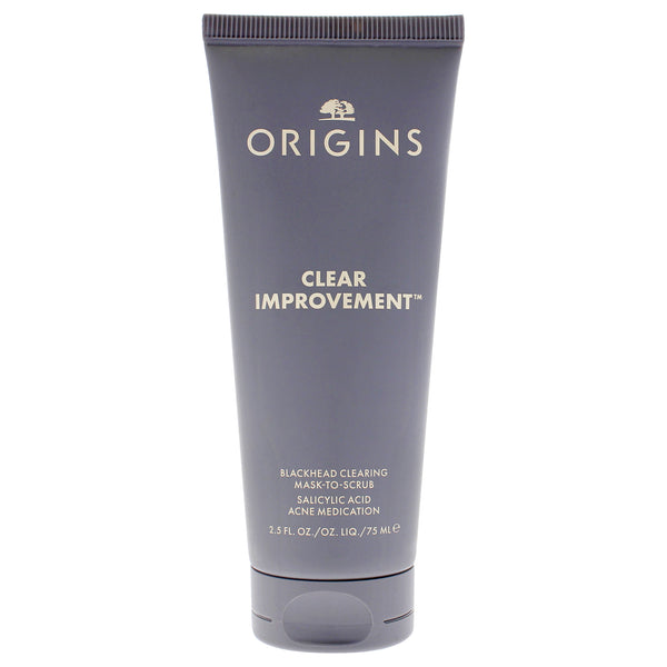 Origins Clear Improvement Blackhead Clearing Mask-To-Scrub by Origins for Unisex - 2.5 oz Mask
