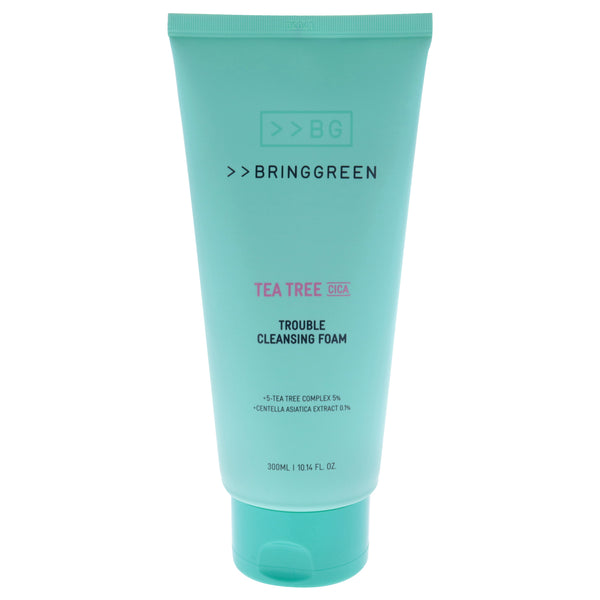 Bring Green Trouble Cleansing Foam - Tea Tree Cica by Bring Green for Women - 10.14 oz Cleanser