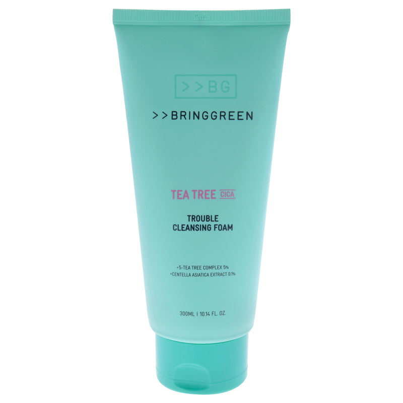 Bring Green Trouble Cleansing Foam - Tea Tree Cica by Bring Green for Women - 10.14 oz Cleanser