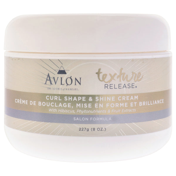 Avlon Texture Release Curl Shape and Shine Cream by Avlon for Unisex - 8 oz Cream