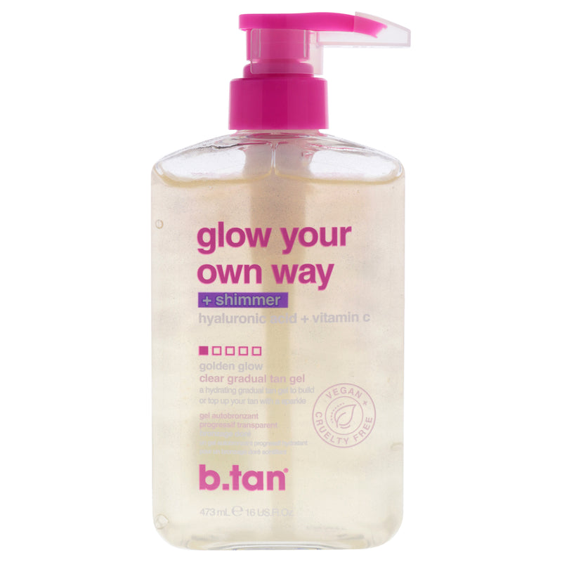 B.Tan Glow Your Own Way - Shimmer by B.Tan for Women - 16 oz Gel