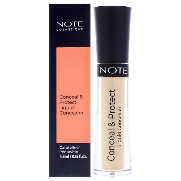 Note Cosmetique Conceal and Protect Liquid Concealer - 03 Soft Sand by Note Cosmetique for Women - 0.15 oz Concealer