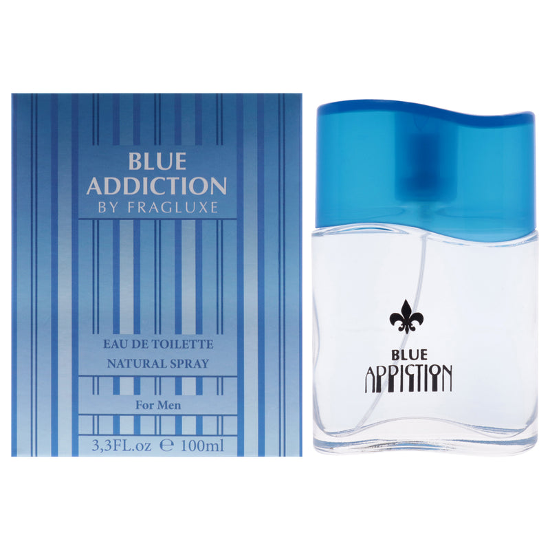 Fragluxe Blue Addiction by Fragluxe for Men - 3.3 oz EDT Spray