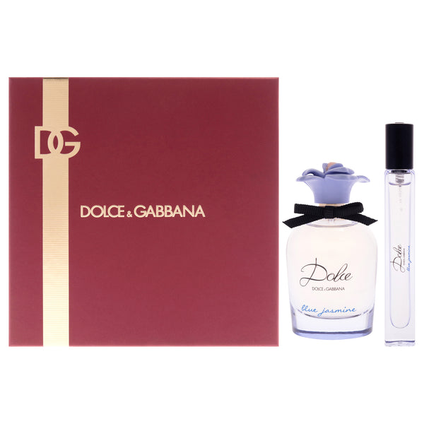 Dolce & Gabbana Dolce Blue Jasmine by Dolce and Gabbana for Women - 2 Pc Gift Set 2.5oz EDP Spray, 0.33oz EDP Spray (Mini)