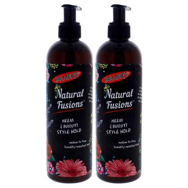 Palmers Natural Fusions Neem and Buruti Style Hold - Pack of 2 by Palmers for Unisex - 12 oz Gel