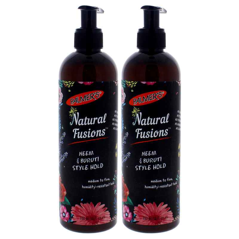 Palmers Natural Fusions Neem and Buruti Style Hold - Pack of 2 by Palmers for Unisex - 12 oz Gel