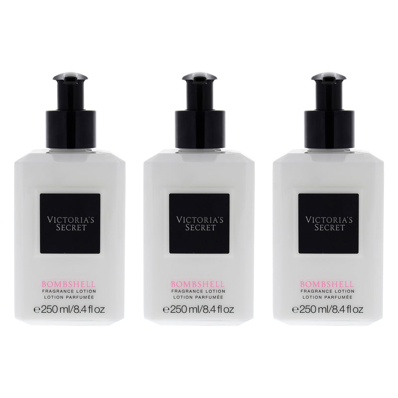 Victoria's Secret Bombshell Fragrance Lotion by Victorias Secret for Women - 8.4 oz Body Lotion - Pack of 3