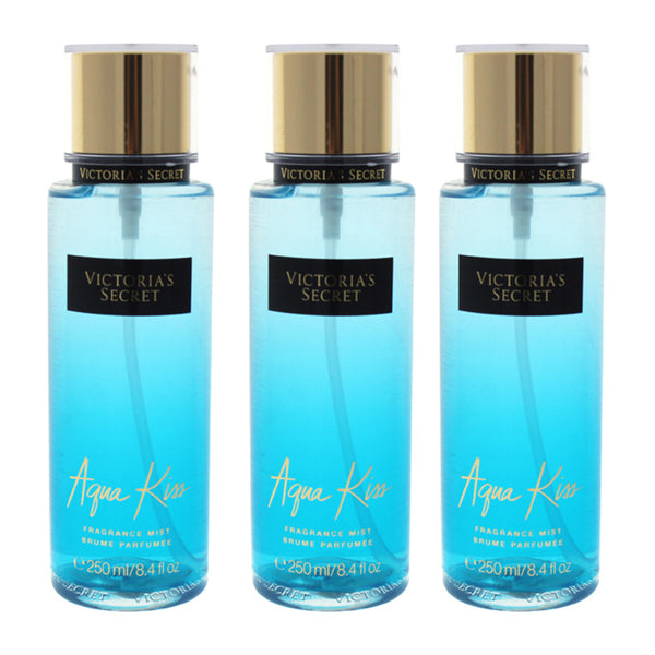 Victoria's Secret Aqua Kiss by Victorias Secret for Women - 8.4 oz Fragrance Mist - Pack of 3