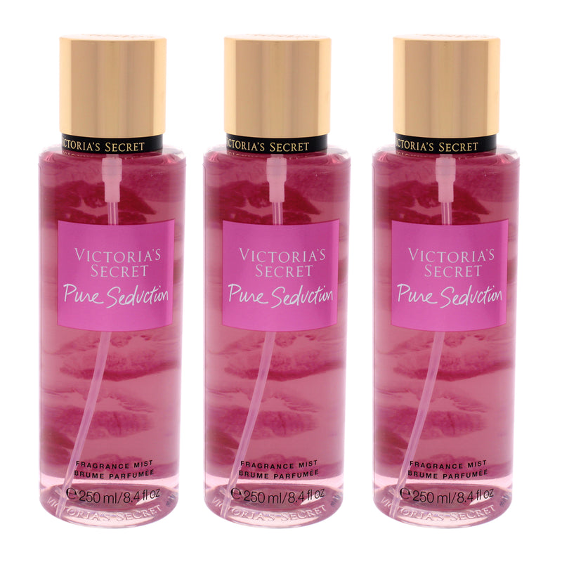 Victoria's Secret Pure Seduction by Victorias Secret for Women - 8.4 oz Fragrance Mist - Pack of 3