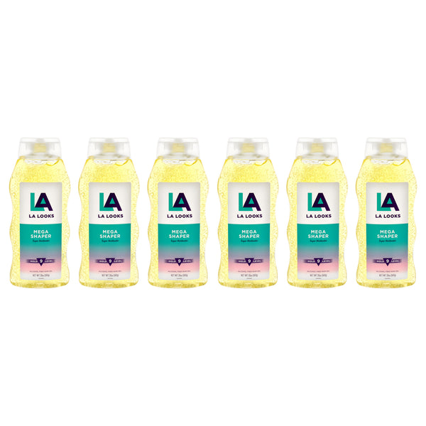 L.A. Looks Mega Mega Hold Styling Gel by L.A. Looks for Unisex - 20 oz Gel - Pack of 6