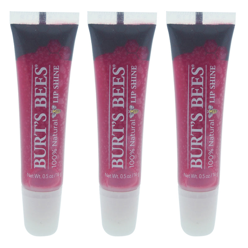 Burt's Bees Burts Bees Lip Shine - 050 Pucker by Burts Bees for Women - 0.5 oz Lip Gloss - Pack of 3