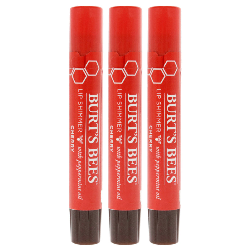 Burt's Bees Burts Bees Lip Shimmer - Cherry by Burts Bees for Women - 0.09 oz Lip Shimmer - Pack of 3
