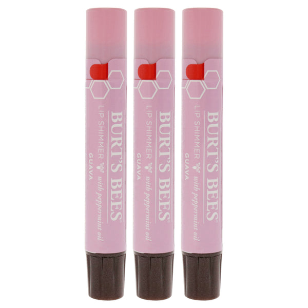 Burt's Bees Burts Bees Lip Shimmer - Guava by Burts Bees for Women - 0.09 oz Lip Shimmer - Pack of 3