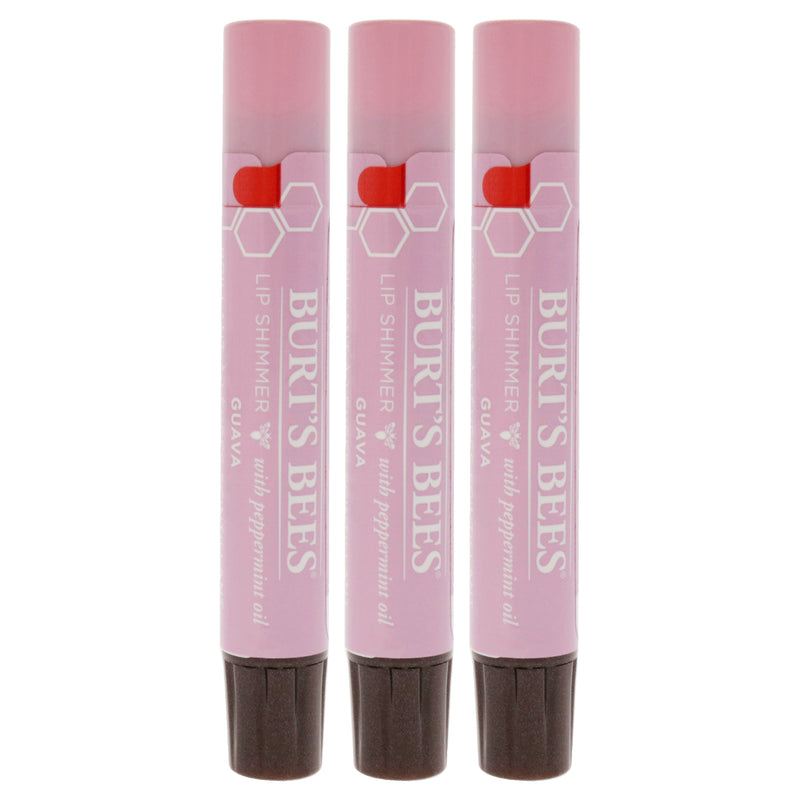 Burt's Bees Burts Bees Lip Shimmer - Guava by Burts Bees for Women - 0.09 oz Lip Shimmer - Pack of 3