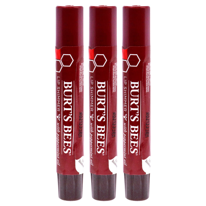 Burt's Bees Burts Bees Lip Shimmer - Plum by Burts Bees for Women - 0.09 oz Lip Shimmer - Pack of 3